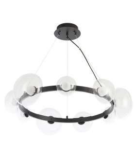 Подвесной светильник BOSQUE SP9 BLACK/TRANSPARENT