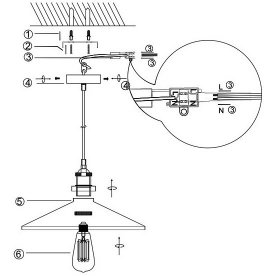 Подвесной светильник Knud 15060