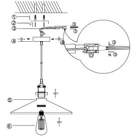 Подвесной светильник Knud 15062