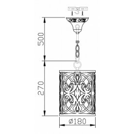Подвесной светильник Rustika H899-11-R