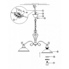 Подвесной светильник Sassari 6905-2