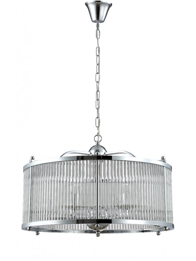 Подвесной светильник TADEO SP6 D600 CHROME/TRANSPARENTE