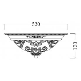 Накладной светильник Geometry 4 CL907-06-R