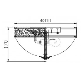 Накладной светильник Geometry 9 CL912-03-W