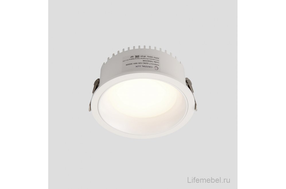 Светильник встраиваемый CLT 529C105 WH 3000K