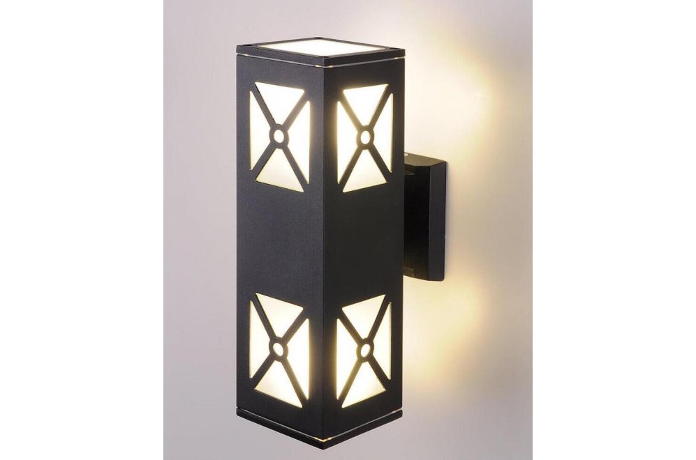 Уличный настенный cветильник 1405 Techno черный 4690389131912