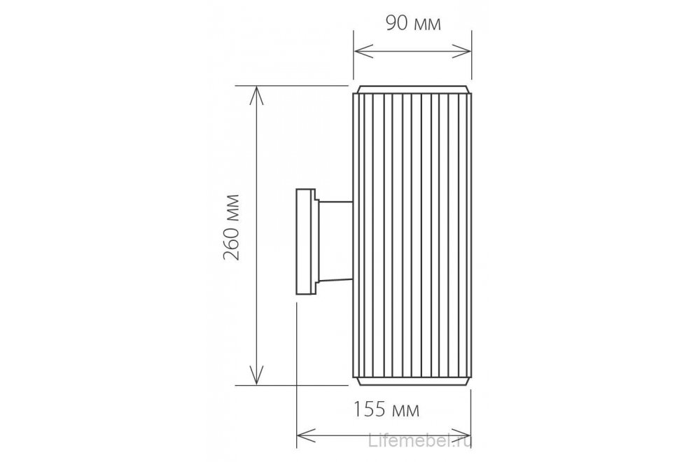 Уличный настенный светильник 1403 Techno 4690389067648