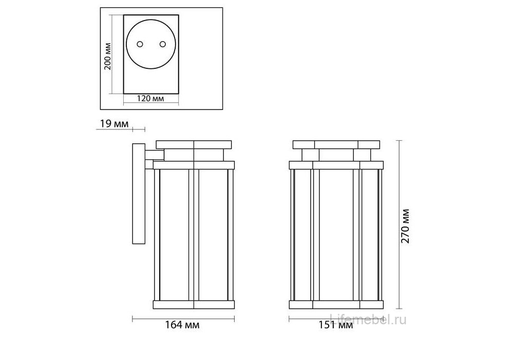 Уличный настенный светильник Gino 4048/1W
