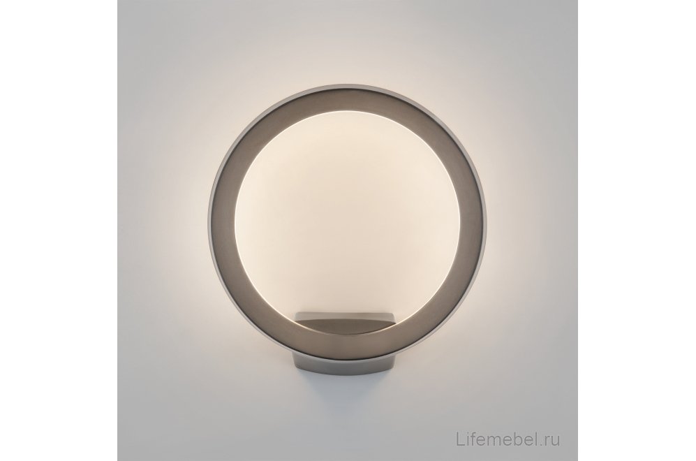 Уличный настенный светильник 1710 TECHNO LED Ring серый