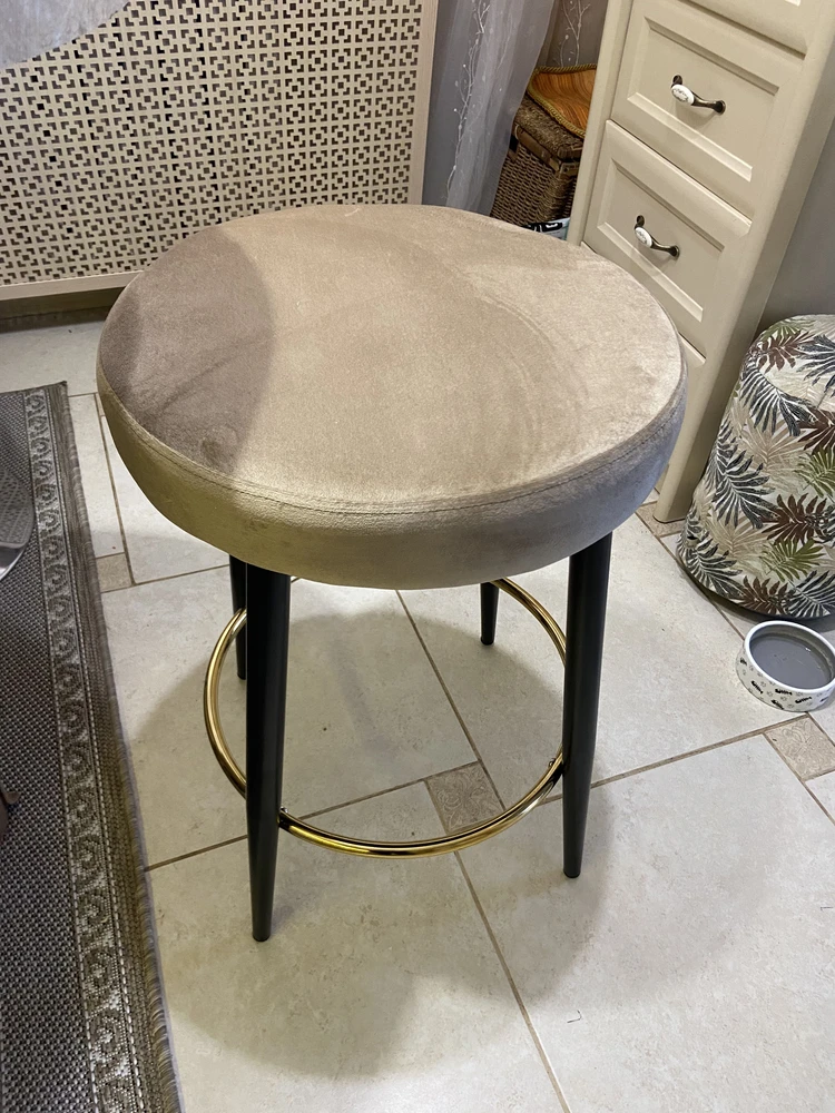 Барный стул Plato dark beige фото покупателя 4