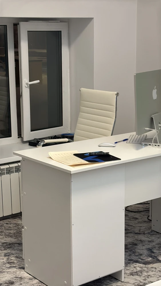 Компьютерное кресло Reus pu white / chrome фото покупателя 2