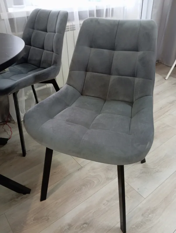 Комплект стульев Стронг 4 шт темно-серый / черный фото покупателя 83