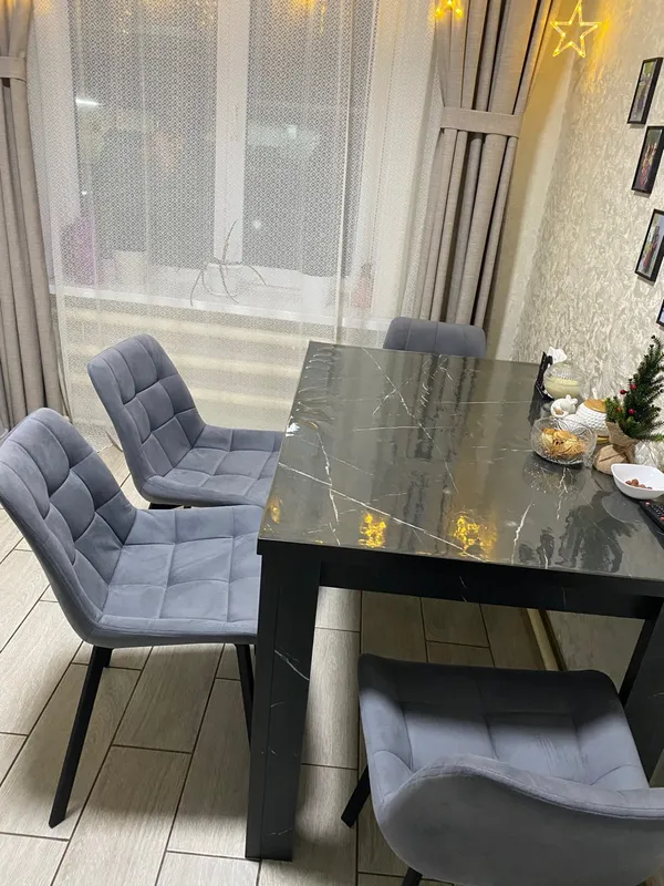 Комплект стульев Стронг 4 шт темно-серый / черный фото покупателя 29