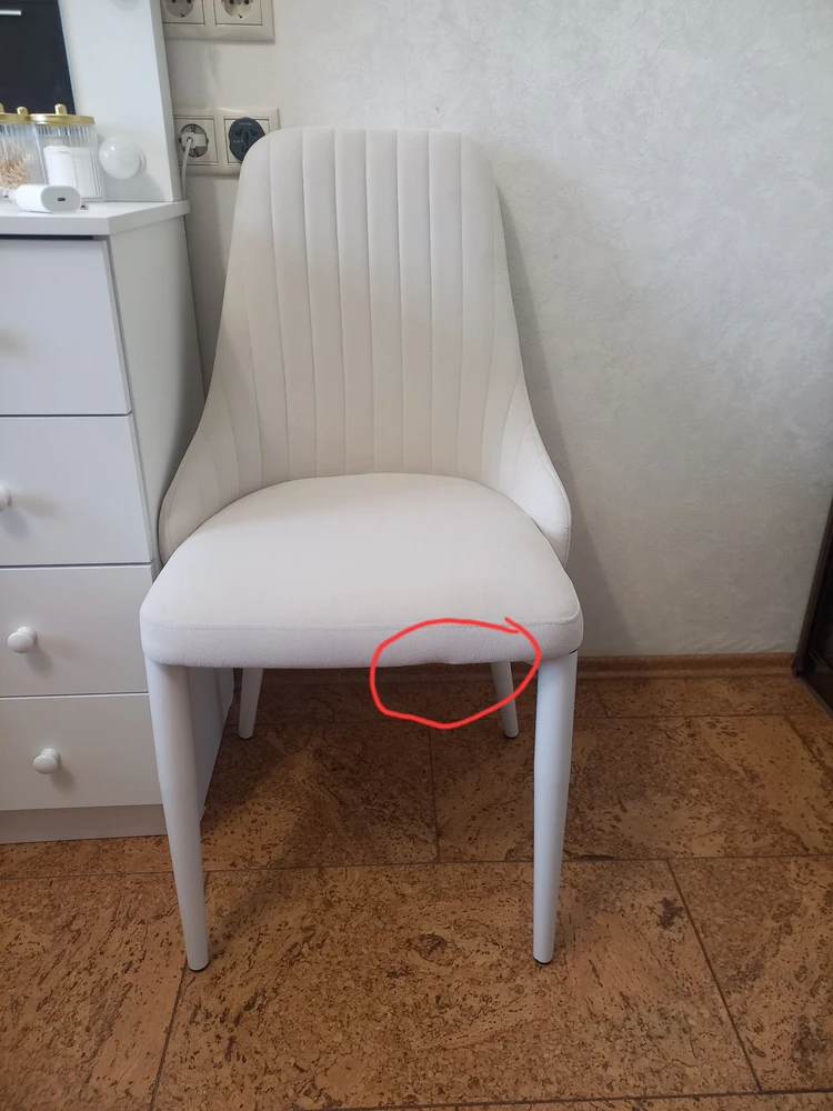 Стул на металлокаркасе Kora white / gray фото покупателя 7