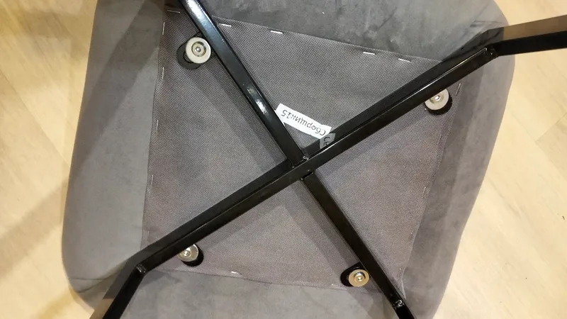 Комплект стульев крутящихся Форт 2 шт розовый (hl 41) / 1П белый каркас фото покупателя 145