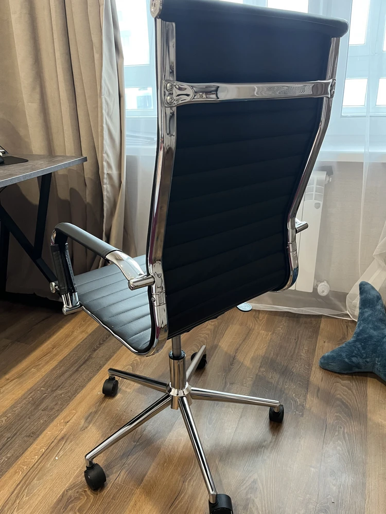 Компьютерное кресло Reus pu white / chrome фото покупателя 11
