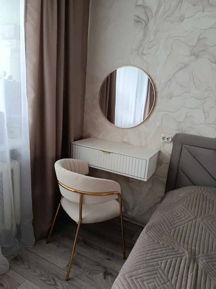 Стул на металлокаркасе Kamelia gold / gray фото покупателя 10