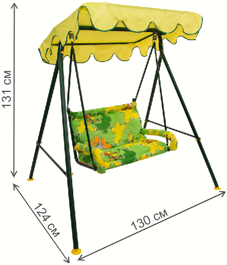 Садовые качели Чебурашка
