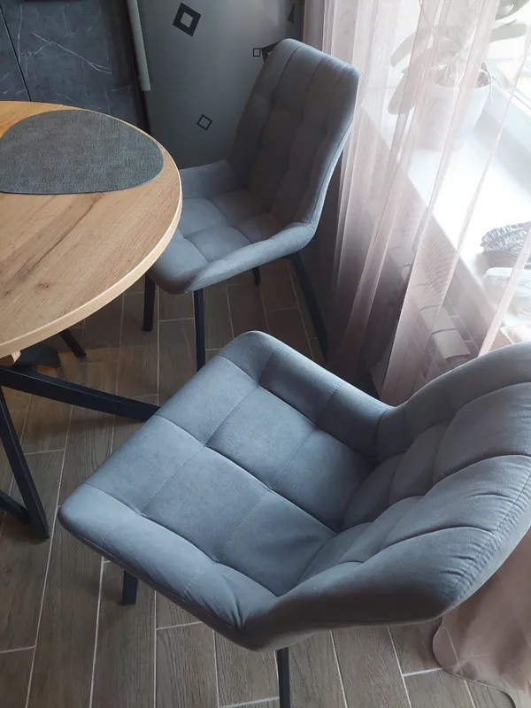 Комплект стульев крутящихся Форт 2 шт розовый (hl 41) / 1П белый каркас фото покупателя 37