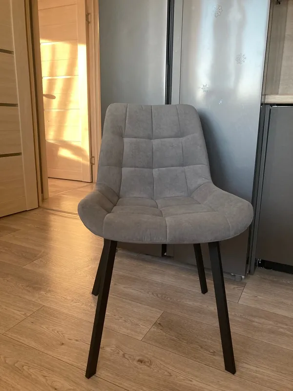 Комплект стульев Стронг 4 шт темно-серый / черный фото покупателя 74