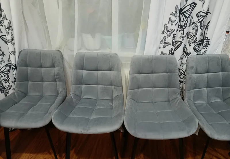 Комплект стульев Стронг 4 шт темно-серый / черный фото покупателя 92