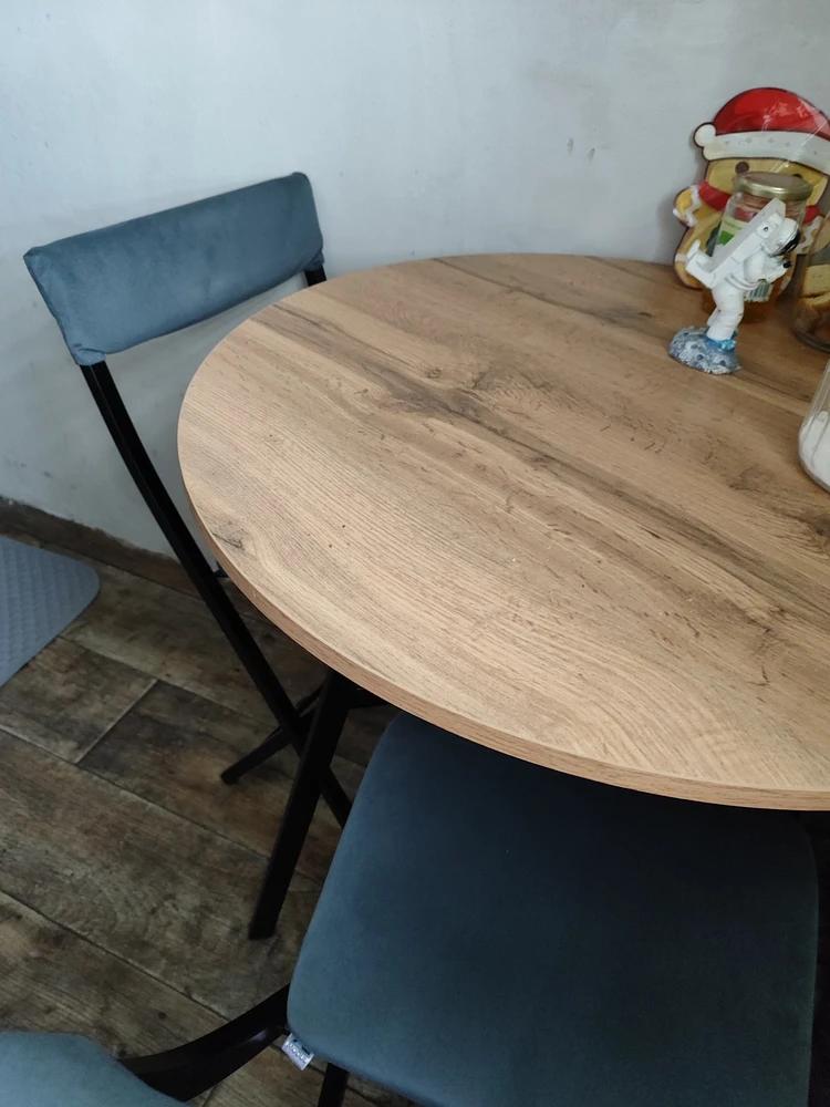 Стул Elevis / Эмин черный серый велюр (Storm 017) фото покупателя 18