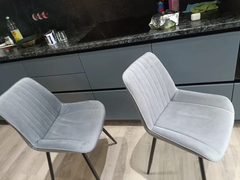 Стул на металлокаркасе Седа К velvet lux 76 / черный фото покупателя 33