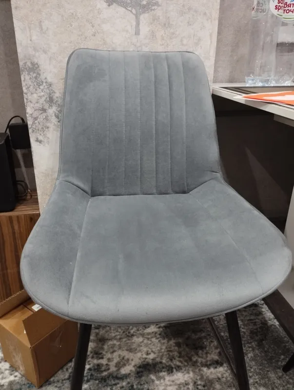 Стул на металлокаркасе Седа К крутящийся светло-серый  / белый фото покупателя 21