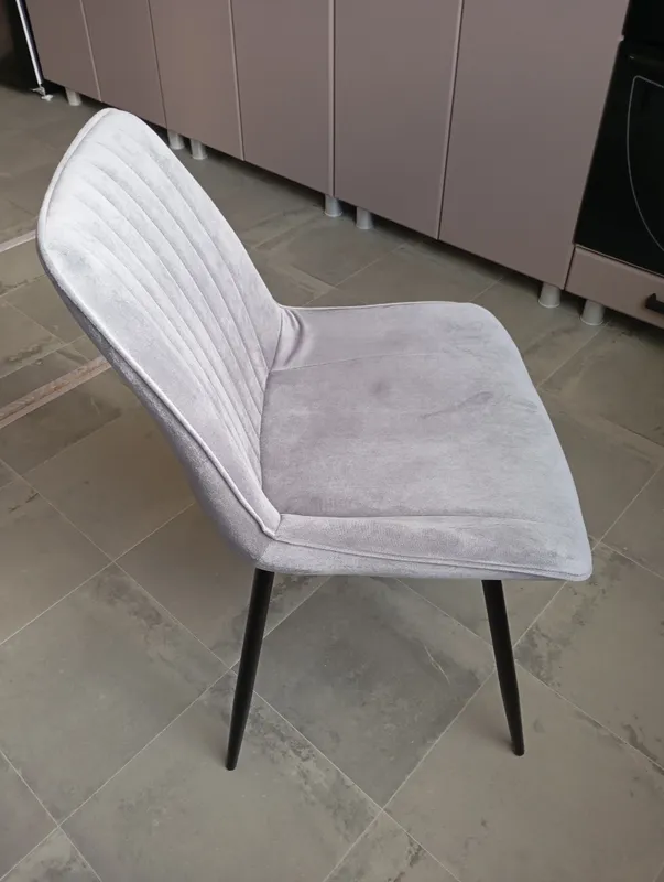 Стул на металлокаркасе Седа К крутящийся светло-серый  / белый фото покупателя 39