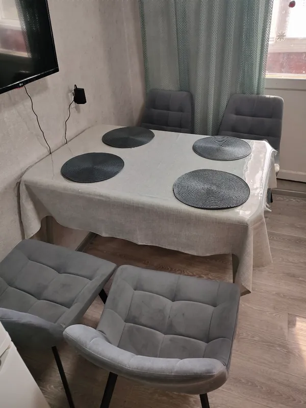 Комплект стульев крутящихся Форт 2 шт розовый (hl 41) / 1П белый каркас фото покупателя 118