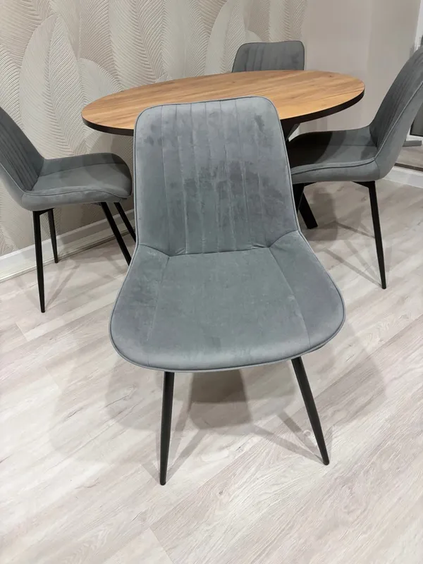 Стул на металлокаркасе Седа К velvet lux 76 / черный фото покупателя 15