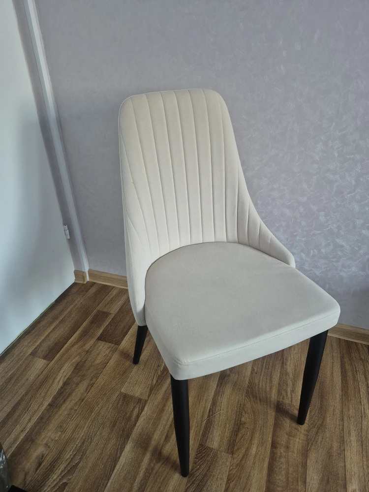 Стул на металлокаркасе Kora light purple / black фото покупателя 28