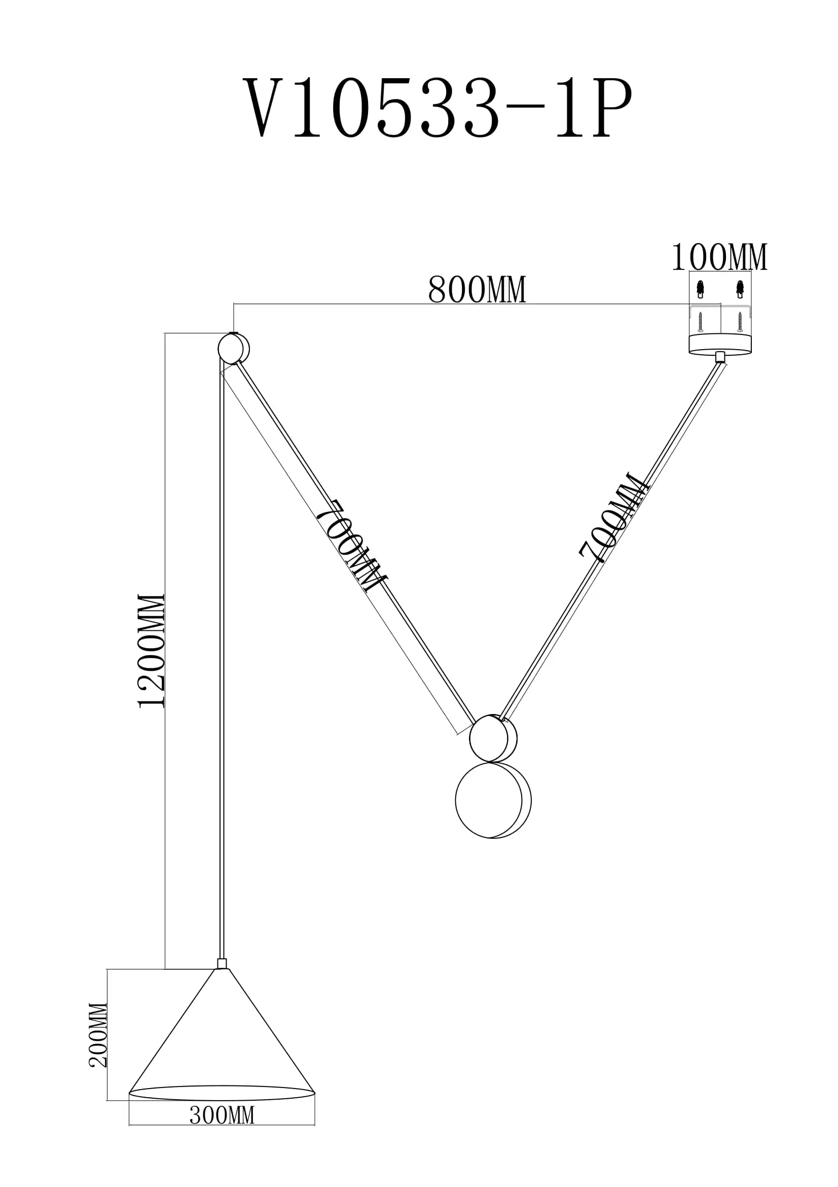 Подвесной светильник V10533-1P