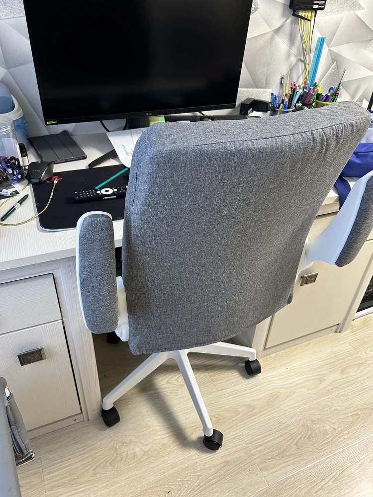 Компьютерное кресло Elga dark gray / white фото покупателя 5
