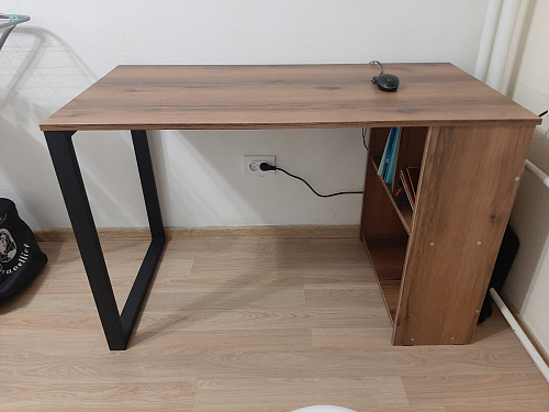 Письменный стол Битти Лофт 116х60х75 креатель / черный матовый фото покупателя 65