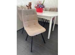 Стул на металлокаркасе Чилли синяя ткань / белый фото покупателя 170