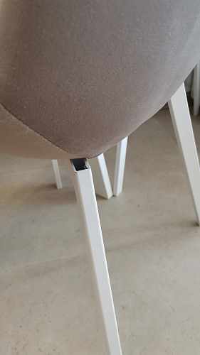 Стул на металлокаркасе Челси латте / черный фото покупателя 45