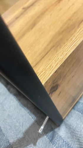 Письменный стол Лео Лофт бетон / черный матовый фото покупателя 23