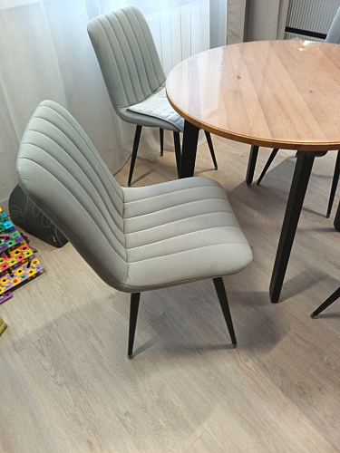 Стул на металлокаркасе Дани П бежевый / черный фото покупателя 42