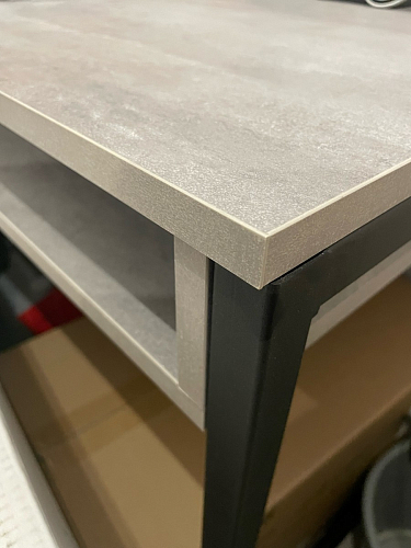 Письменный стол Леон Лофт бетон / черный матовый фото покупателя 203