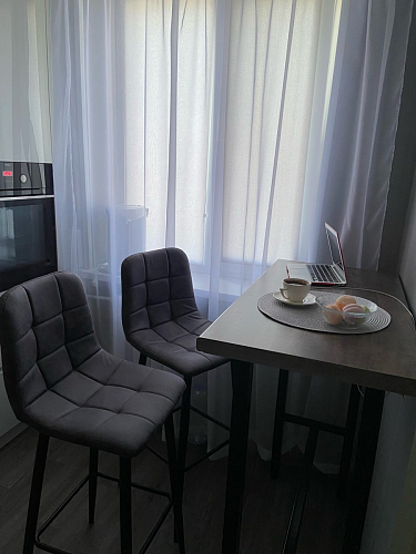 Барный стул Chio black / grey фото покупателя 10