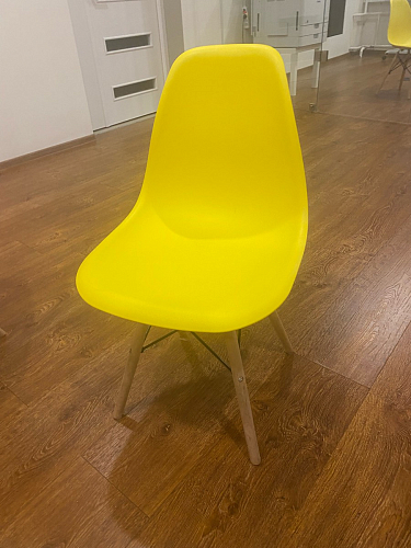 Пластиковый стул Eames PC-015 серо-голубой / дерево фото покупателя 70