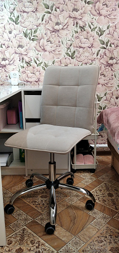 Компьютерное кресло One/Ван флок молочный 4 фото покупателя 21