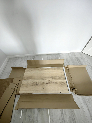 Письменный стол Клер Лофт черный матовый / бетон фото покупателя 26