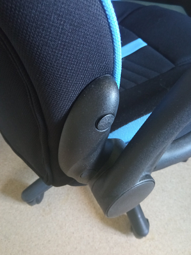 Компьютерное кресло Plast черный / голубой фото покупателя 12