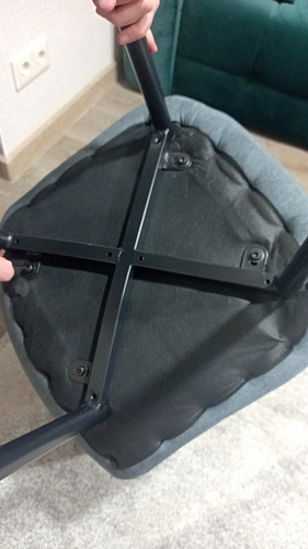 Стул на металлокаркасе Lilu 05 gray / white фото покупателя 50