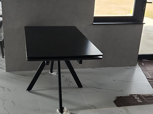 Керамический стол Вилли 140(200)х80х75 черный мрамор shakespeare black / черный фото покупателя 68