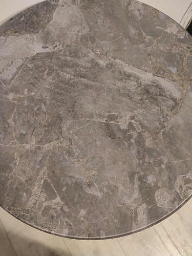 Журнальный столик Волопас серо-зеленый мрамор / черный фото покупателя 3