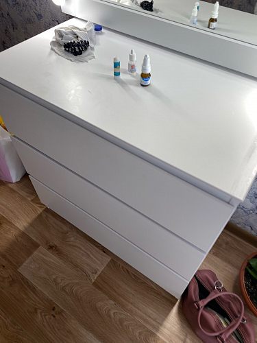 Комод Т-4р дуб сонома / белый фото покупателя 16