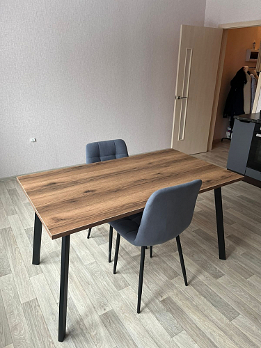 Стол Тринити Лофт 120 32 мм дуб галифакс табако / черный матовый фото покупателя 214